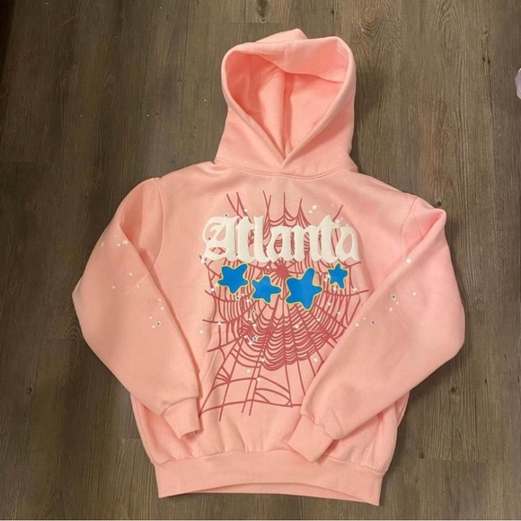 Pink “Atlanta” Sp5der Hoodie Size M
